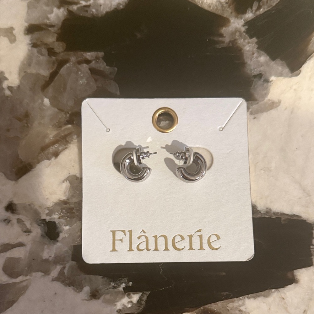 Silver Twist Earrings